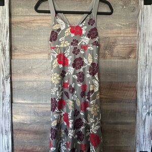 Patagonia Gray and Red Floral Dress